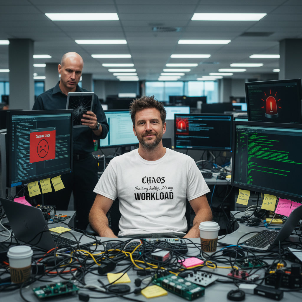 Chaos Isn't My Hobby — It's My Workload T-shirt